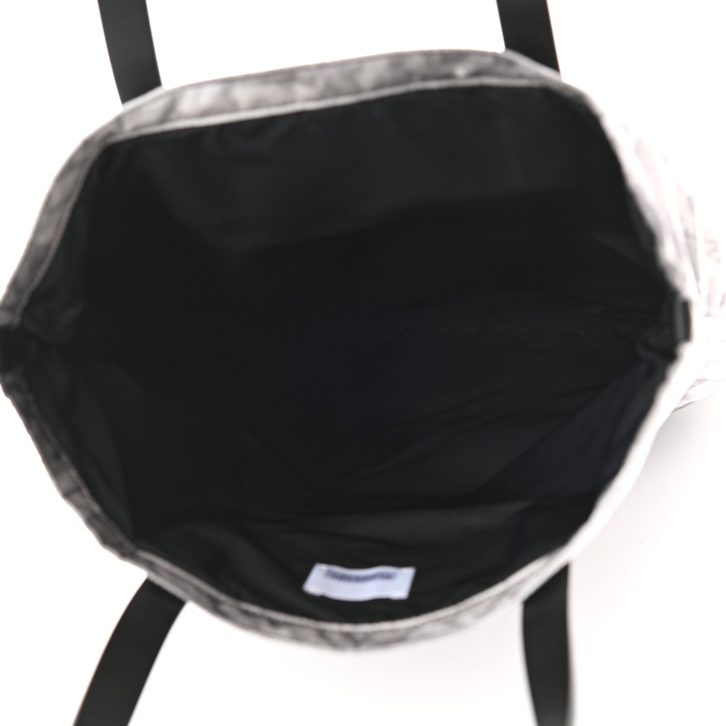 Nylon London Montage Print Flat Tote Bag Black