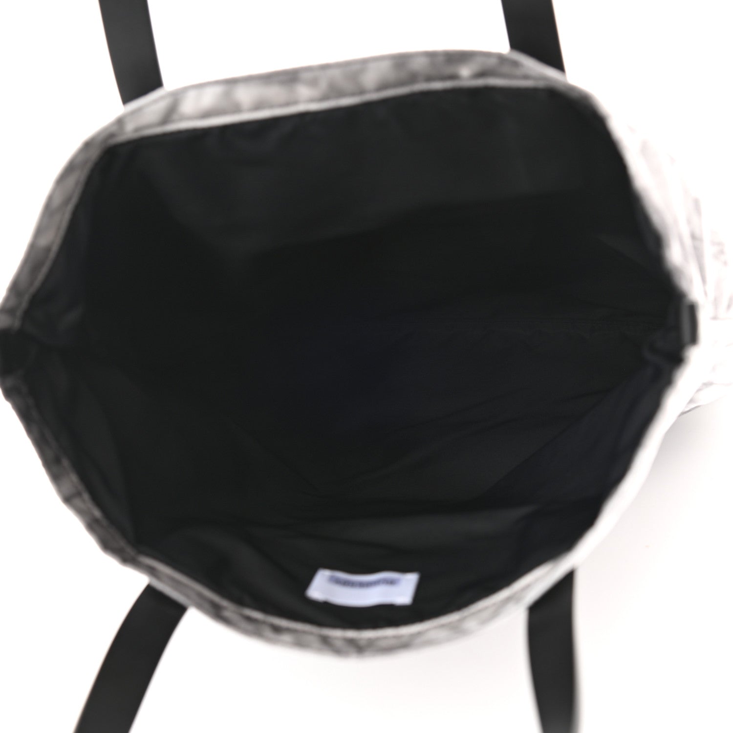 Burberry Nylon London Montage Print Flat Tote Bag Black 7 of 11