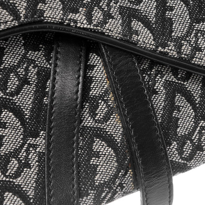 Christian Dior Monogram Saddle Bag Black 7 of 9