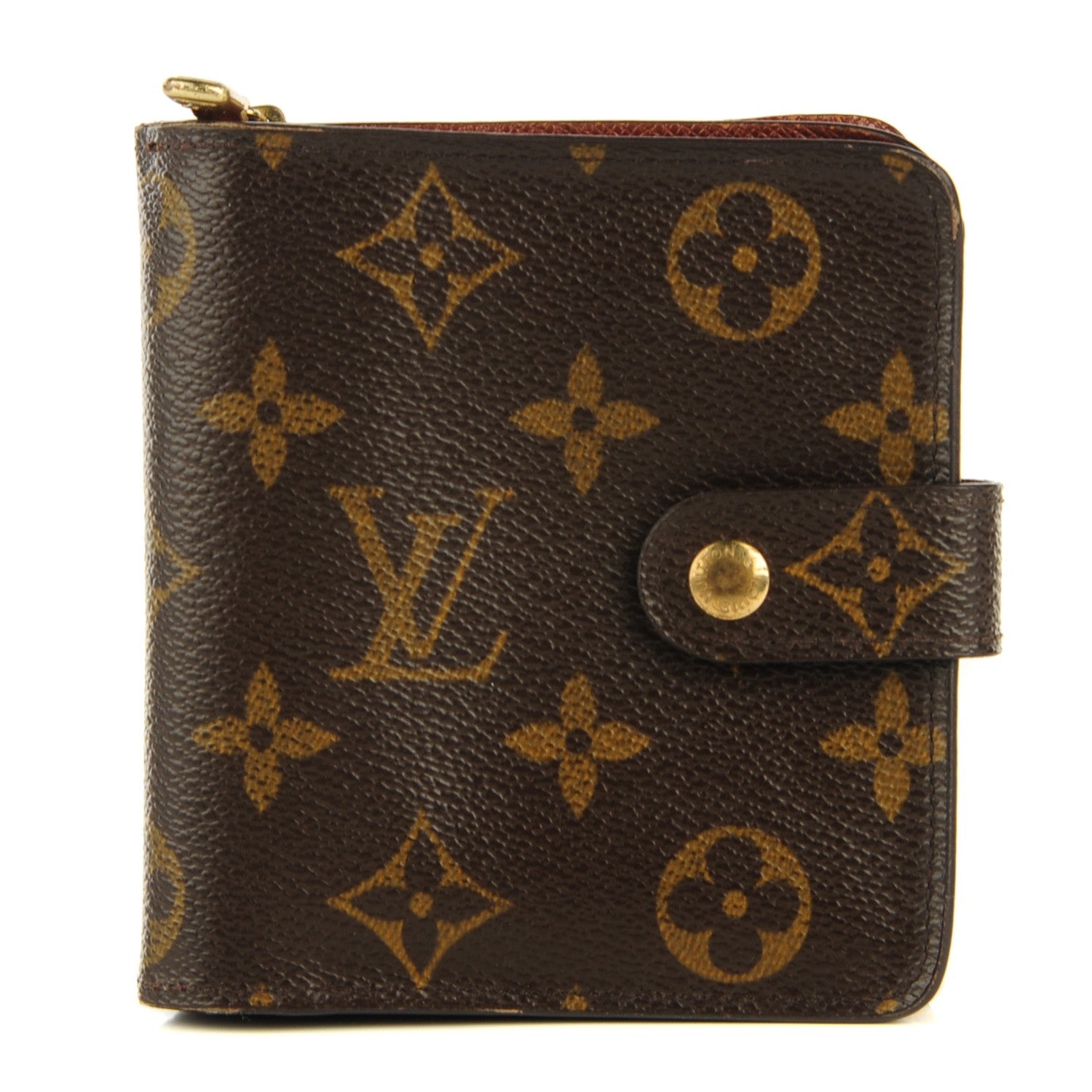 Louis Vuitton Monogram Compact Zippe Zipped Wallet 1 of 7
