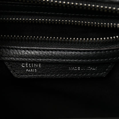 Celine Drummed Calfskin Micro Luggage Black 7 of 11