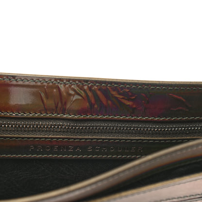 Proenza Schouler Metallic Patent PS11 Wristlet Clutch Brown 11 of 13