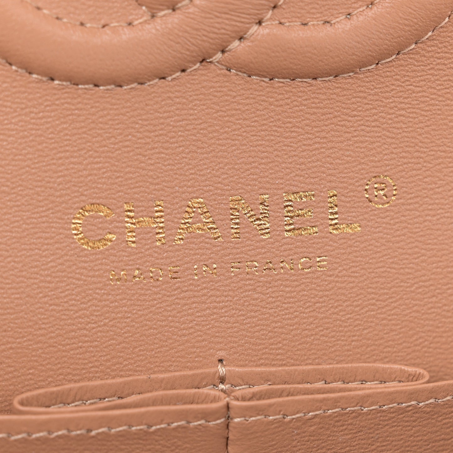 Lambskin Quilted Small Double Flap Brown