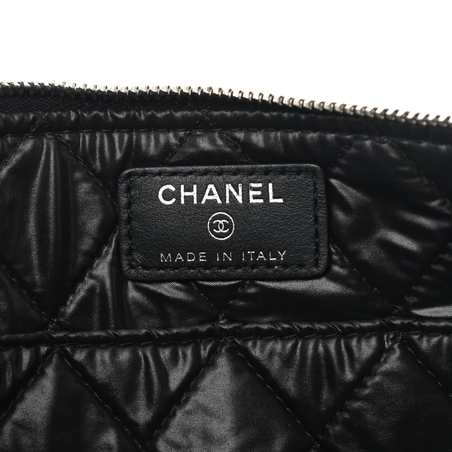 Chanel Metallic Calfskin Keyboard Pouch Black 6 of 10