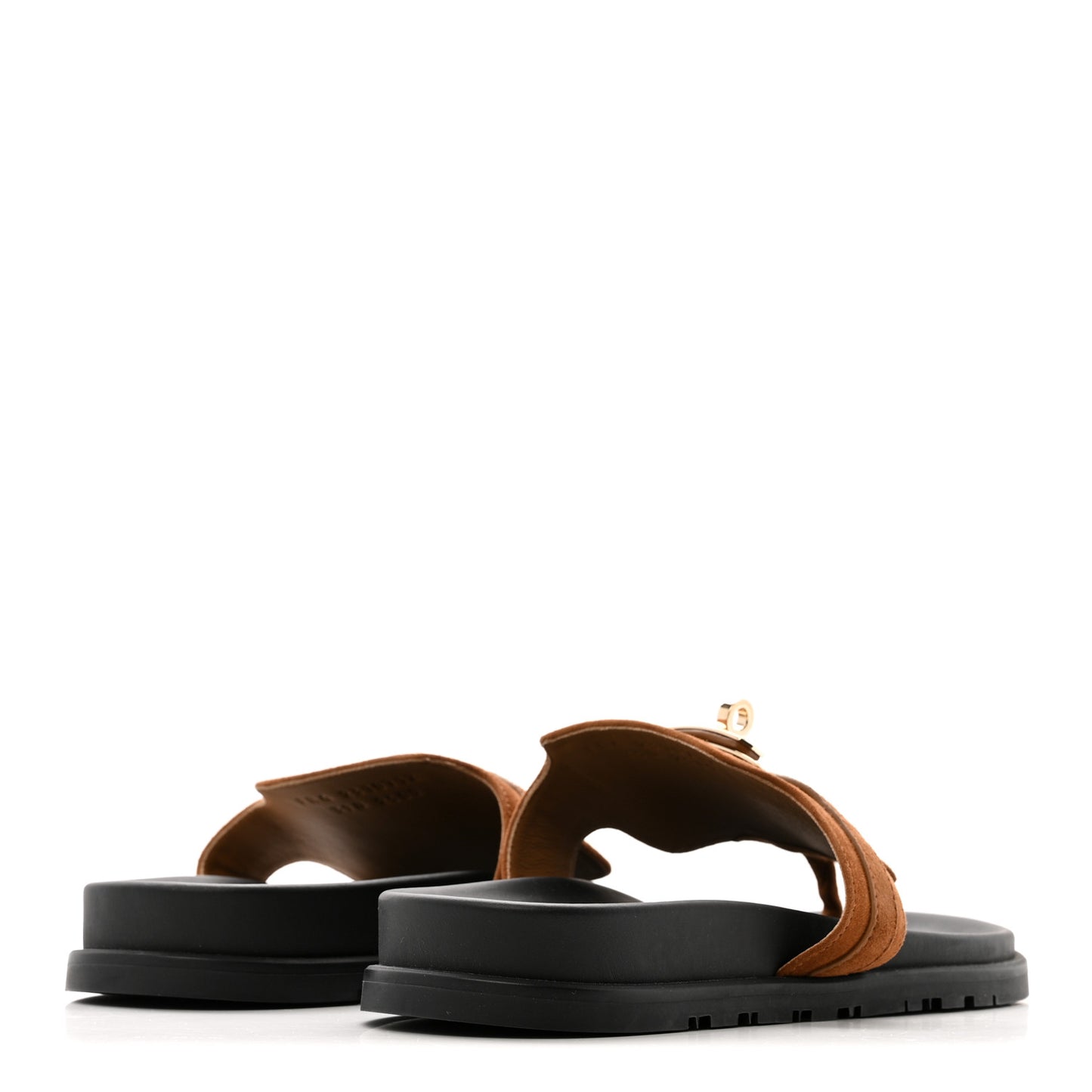 Suede Goatskin Womens Empire Sandals 39 Gold