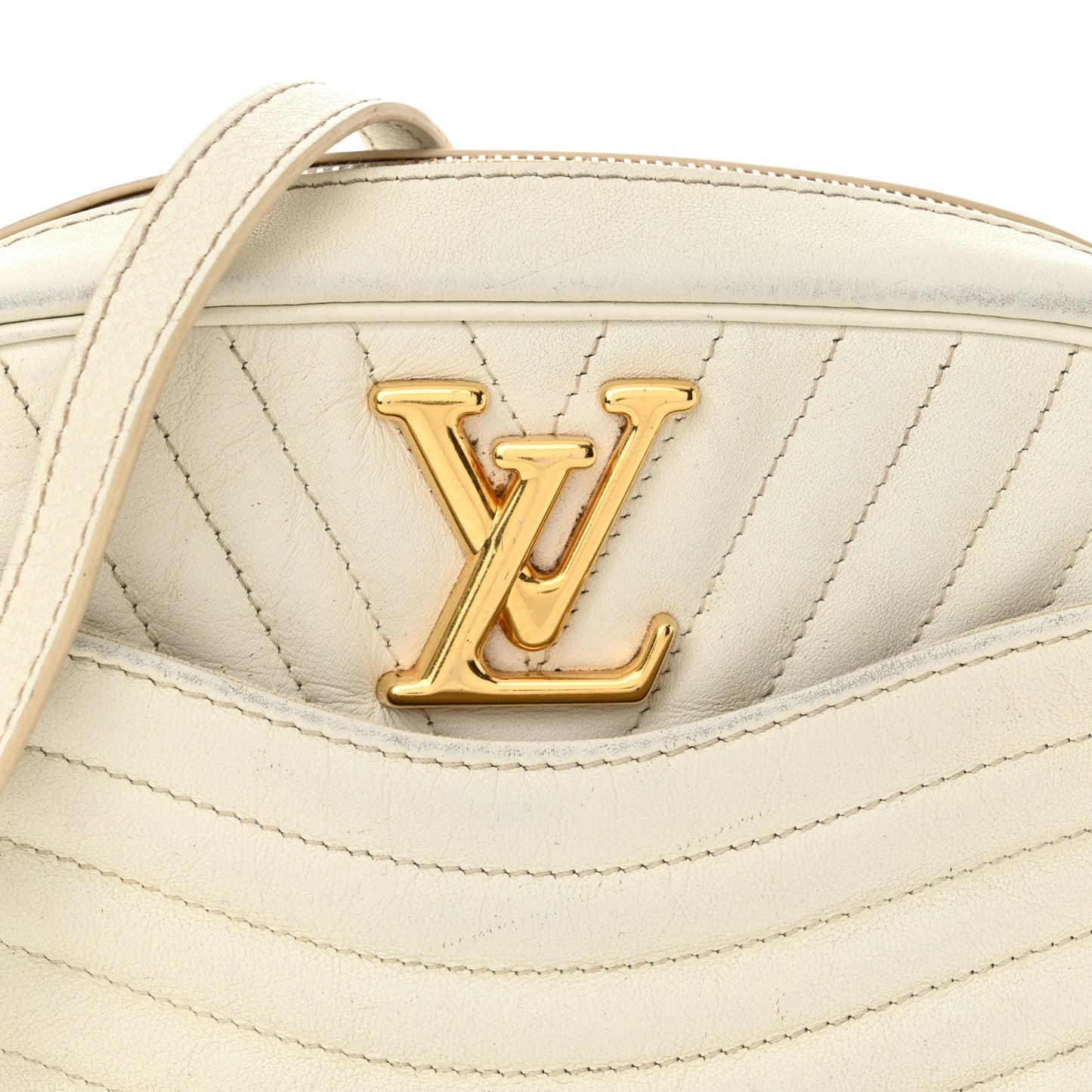 Calfskin New Wave Camera Bag White