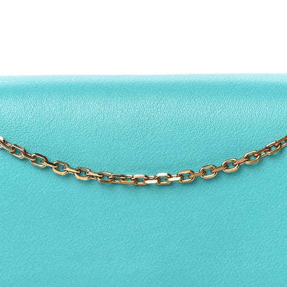 Valentino Garavani Vitello Small Rockstud Chain Flap Crossbody Bag Opaline Green 7 of 13
