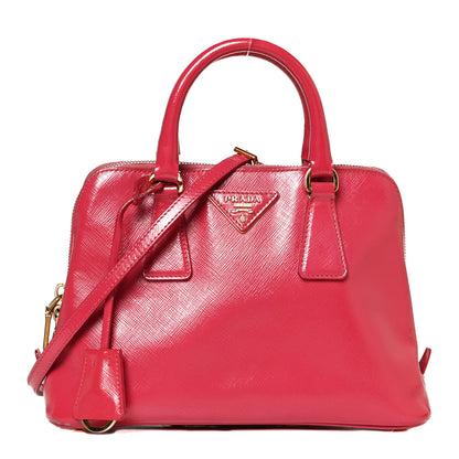 Prada Saffiano Vernice Mini Promenade Double Zip Tote 1 of 13