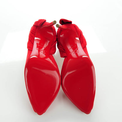 Christian Louboutin Suede Barbara 100 Peep Toe Pumps 36 Oeillet 6 of 9