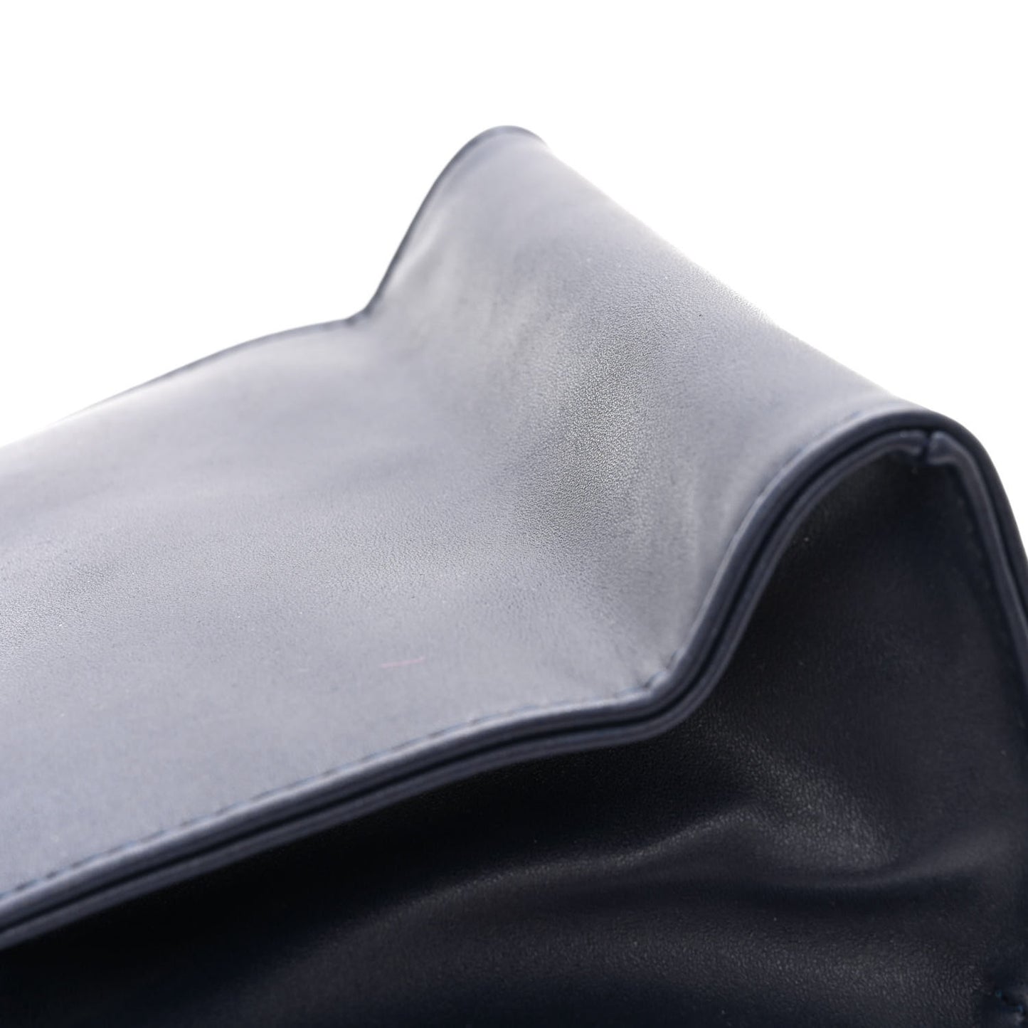 Vegan Leather Small Shopping Bag Navy