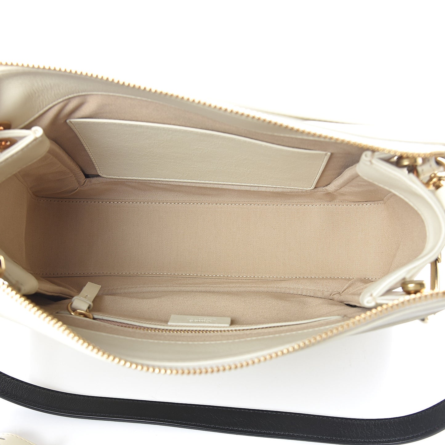Calfskin Medium Roy Bag Natural White