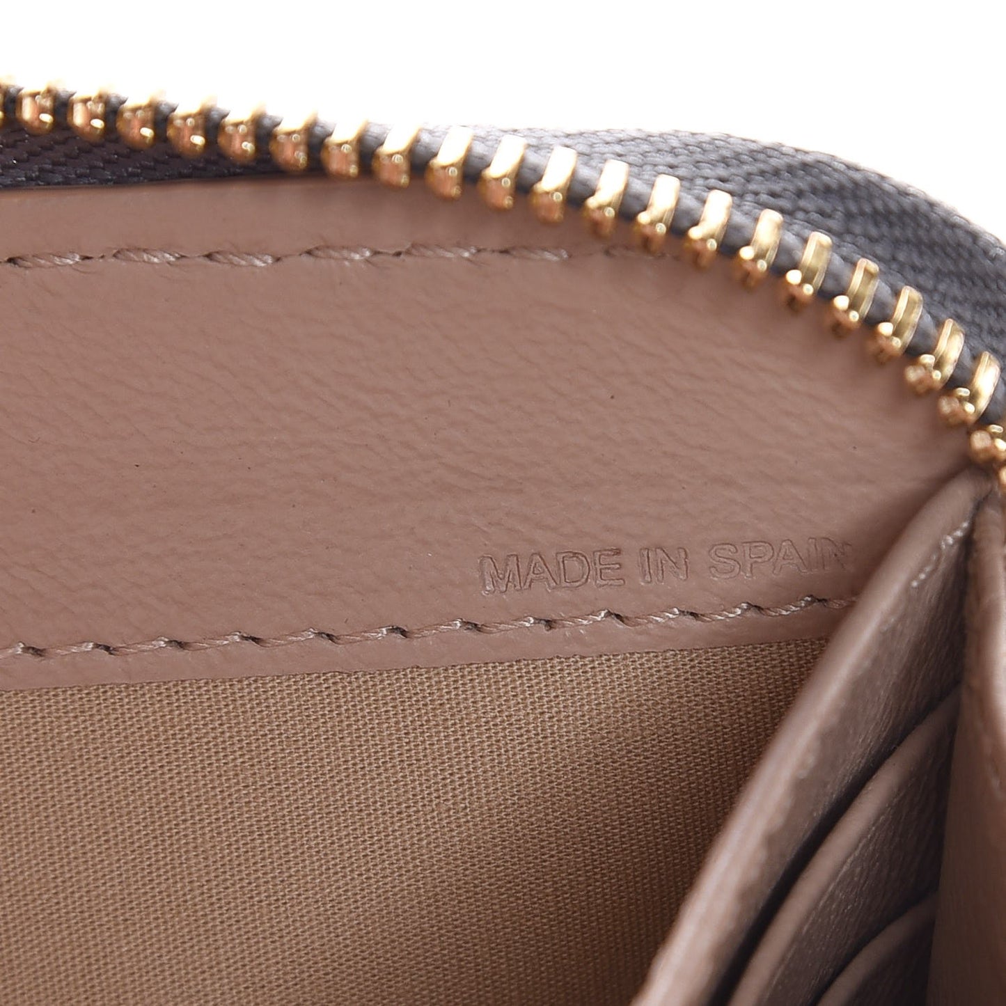 Calfskin Marcie Long Zip Around Wallet Cashmere Grey