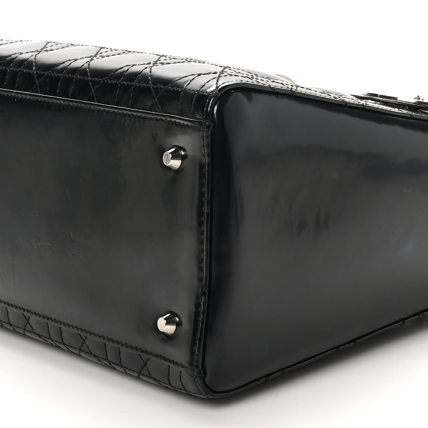 Christian Dior Patent Cannage Medium Lady Dior Black 10 of 11