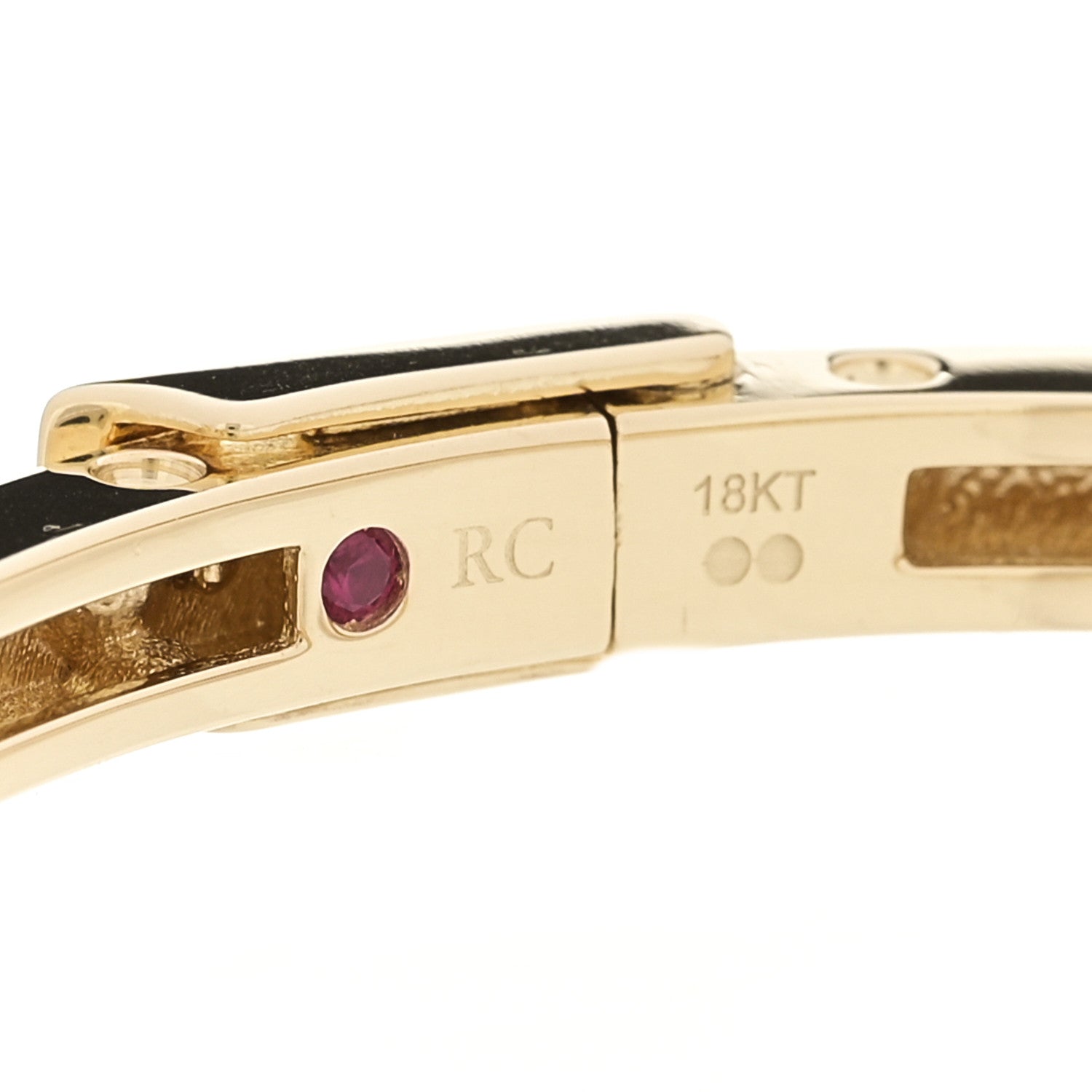 Roberto Coin 18K Yellow Gold Symphony Pois Moi Oval Bangle Bracelet 3 of 3