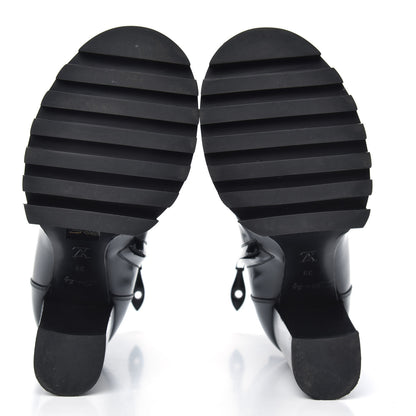 Louis Vuitton Patent Calfskin Star Trail Ankle Boots 39 Black 5 of 8