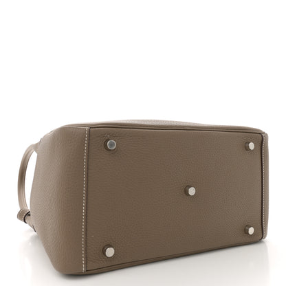 Hermes Taurillon Clemence Lindy 30 Etoupe 4 of 11