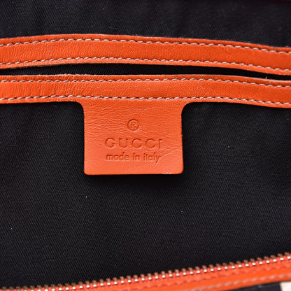 Gucci GG Plus Monogram Web Stripe Medium Joy Boston Orange 6 of 17