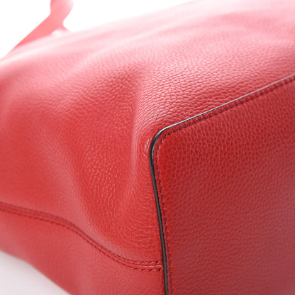 Gucci Pebbled Calfskin Large Soho Hobo Tabasco Red 9 of 12