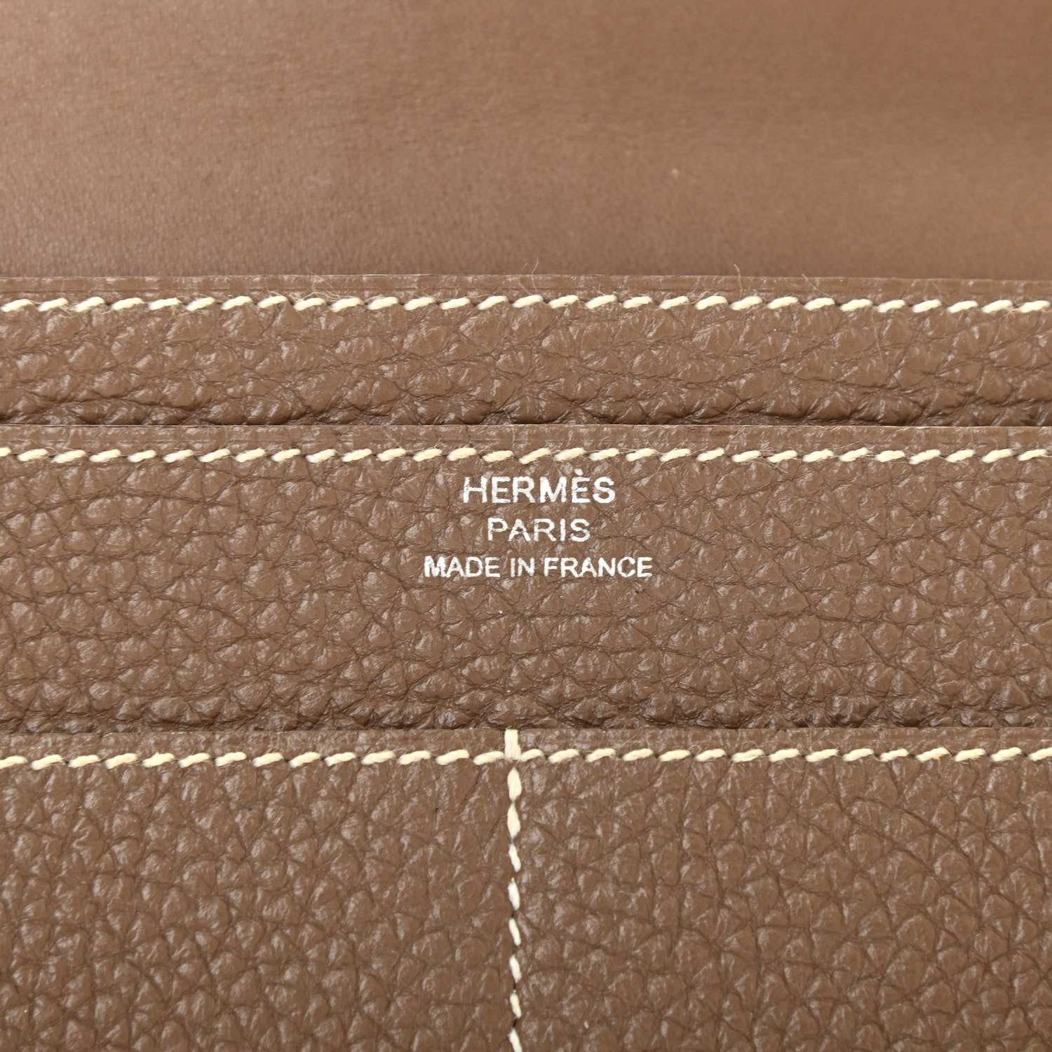 Hermes Togo Dogon Duo Wallet Etoupe 7 of 9