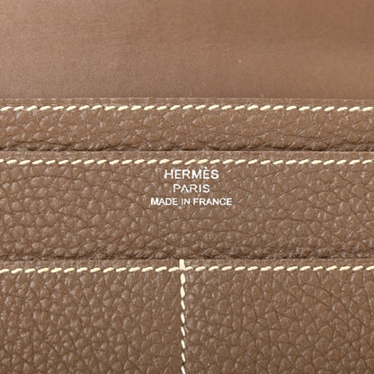 Hermes Togo Dogon Duo Wallet Etoupe 7 of 9