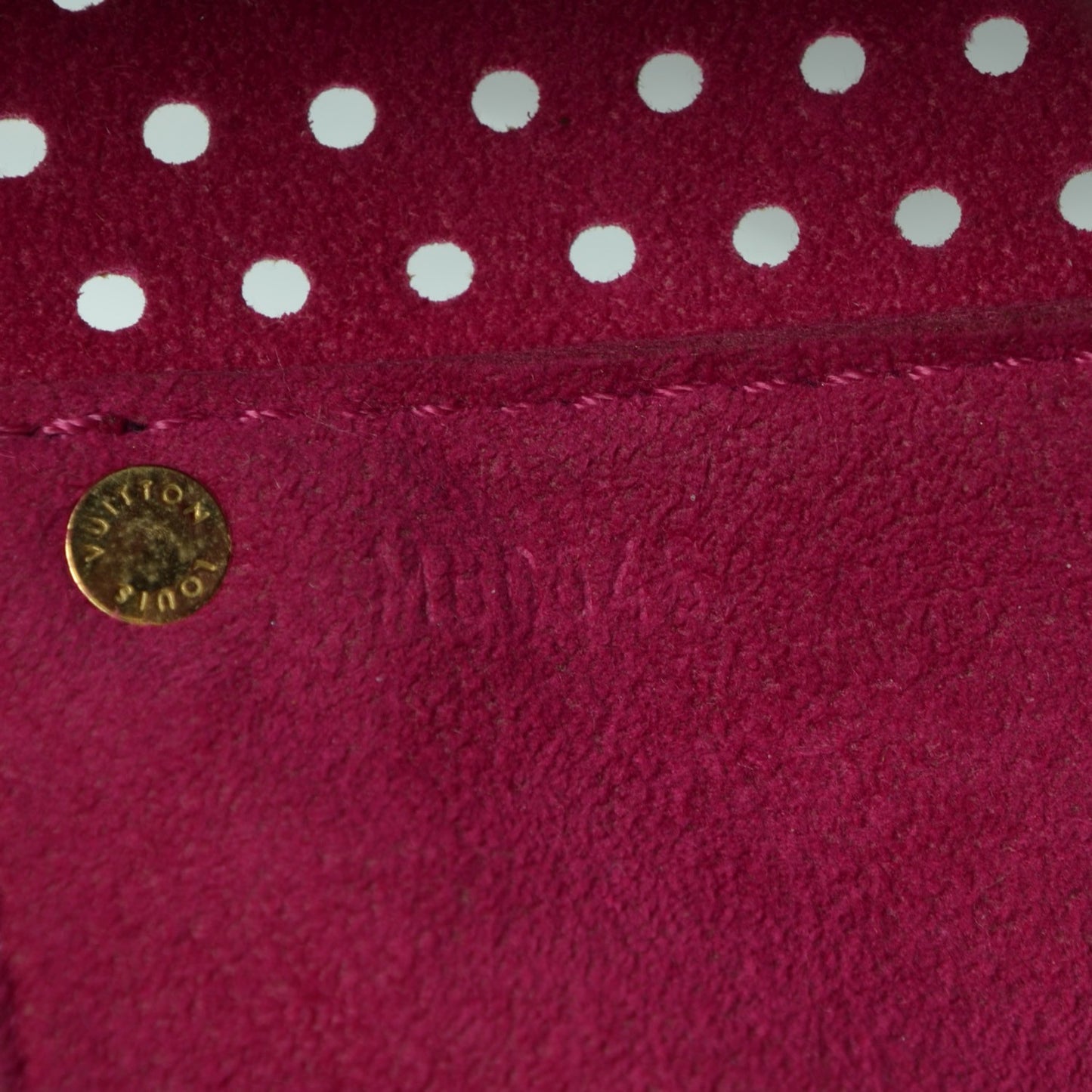 Monogram Perforated Speedy 30 Fuchsia