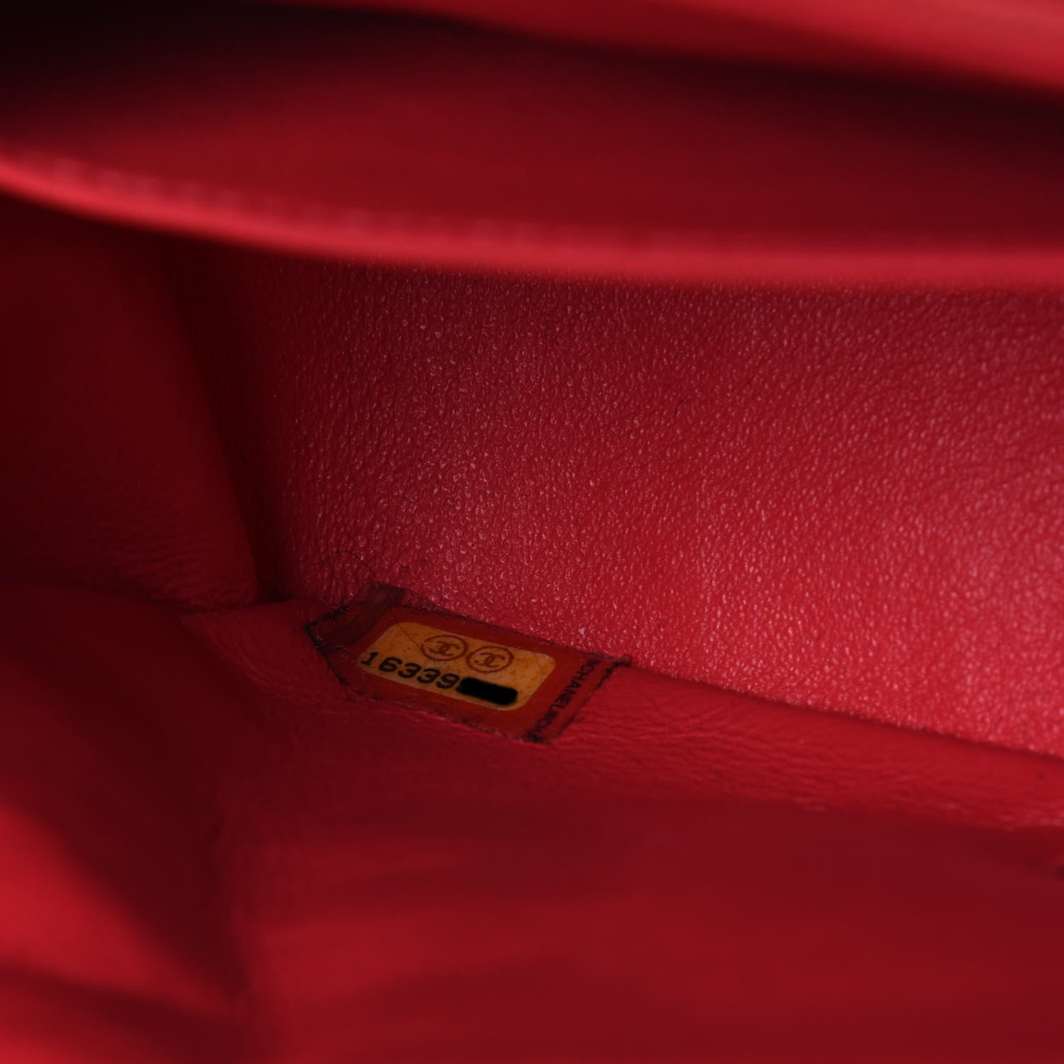 Chanel Patent Quilted Mini Square Flap Orange 8 of 13
