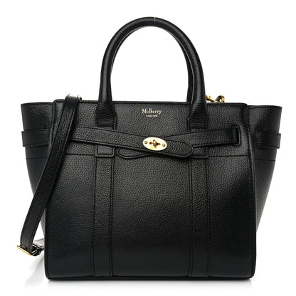 Mulberry Classic Grain Small Bayswater Zip Tote Black 1 of 9