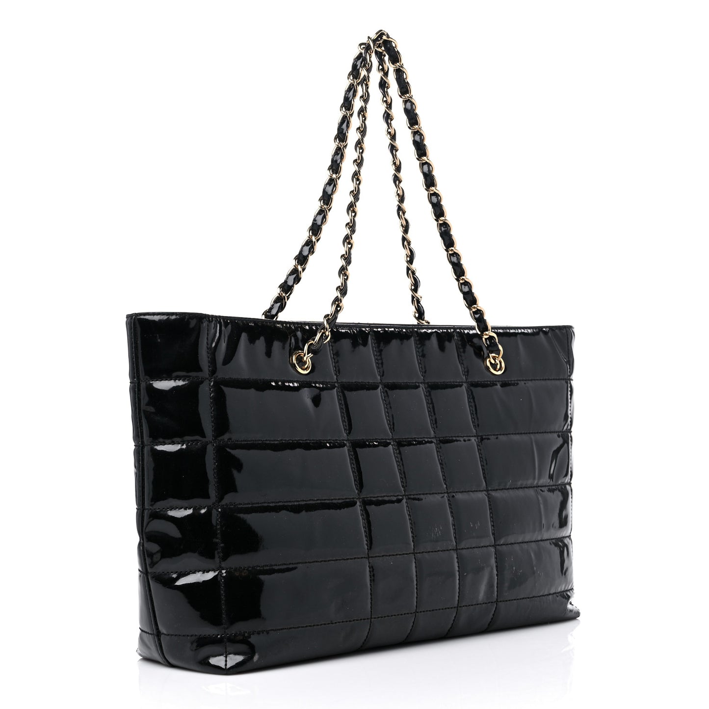 Patent Chocolate Bar CC Tote Black