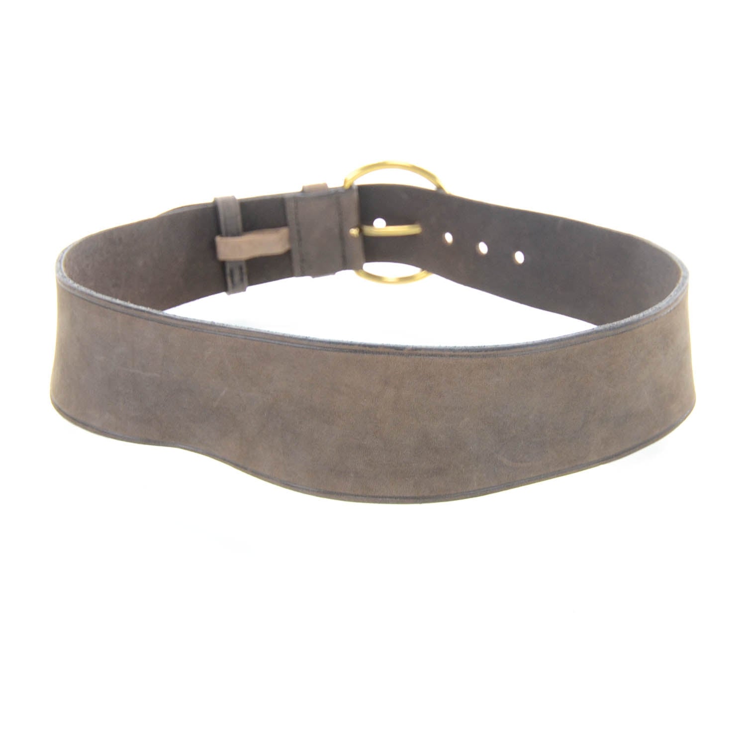 Prada Leather Simple Belt Brown 2 of 6
