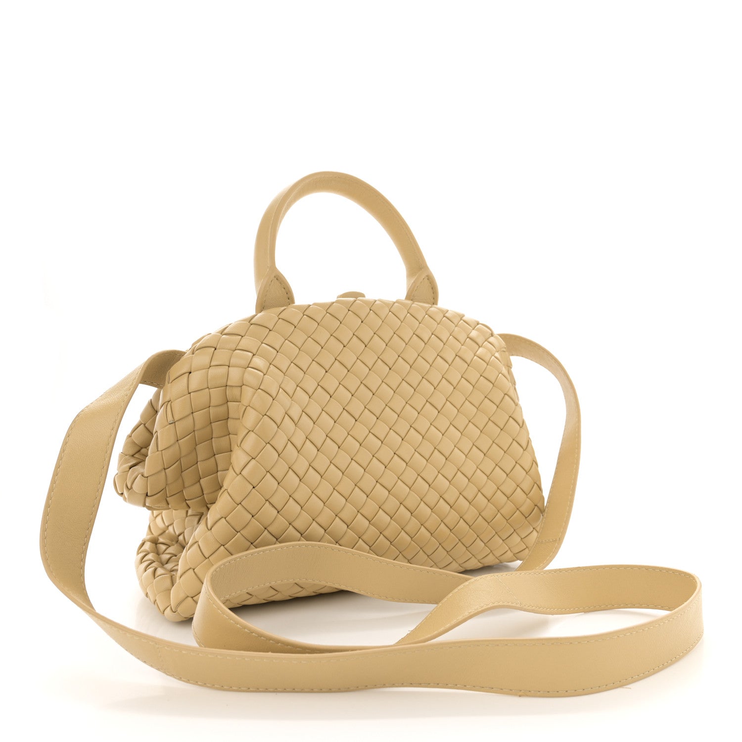 Bottega Veneta Nappa Intrecciato Padded Small The Top Handle Tote Bag Porridge 3 of 12