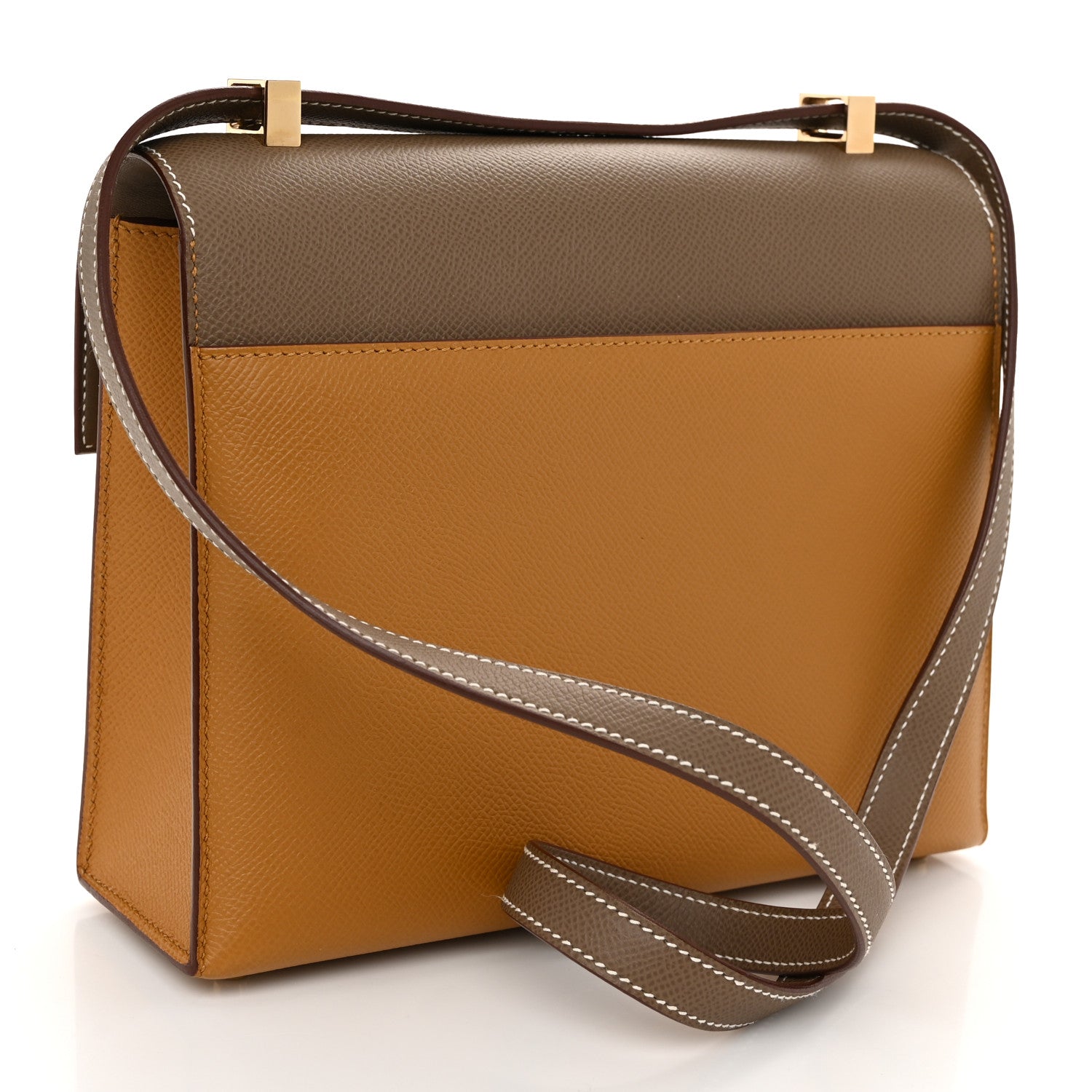 Hermes Epsom Bi-Color Verrou 21 Sesame Etoupe 3 of 10