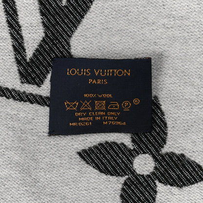 Louis Vuitton Wool Simply LV Scarf Black 3 of 4