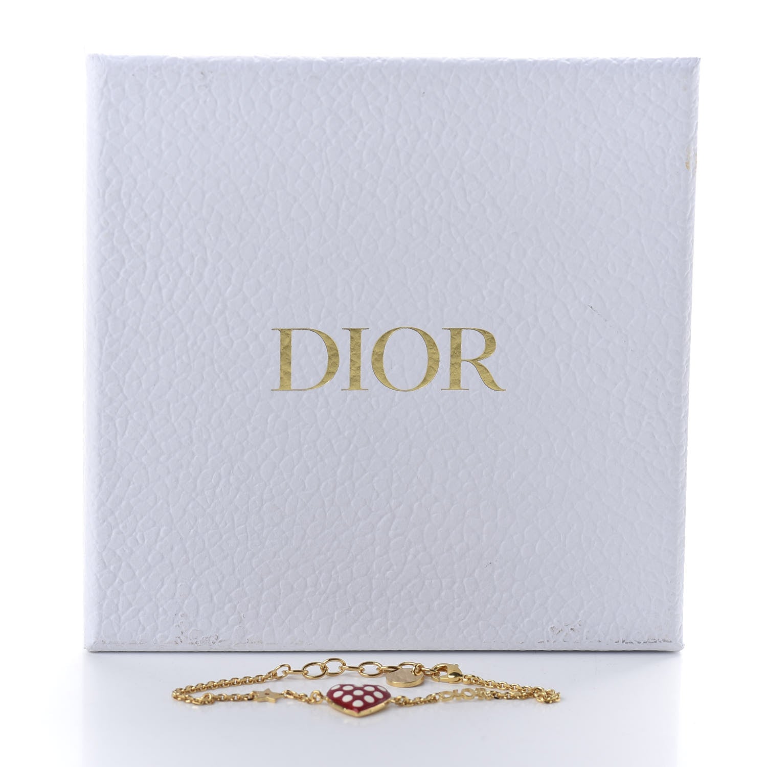 Christian Dior Metal Dioramour Bracelet Red Gold 5 of 5
