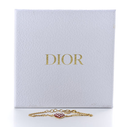 Christian Dior Metal Dioramour Bracelet Red Gold 5 of 5