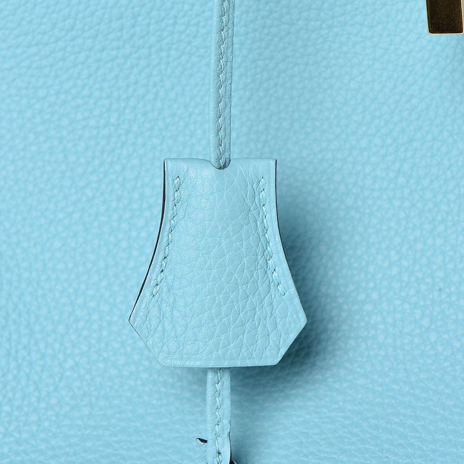 Hermes Togo Birkin 30 Bleu Atoll 24 of 35
