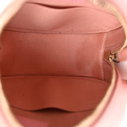 Chanel Iridescent Caviar Resin Quilted Round Clutch With Chain Pink 5 of 10
