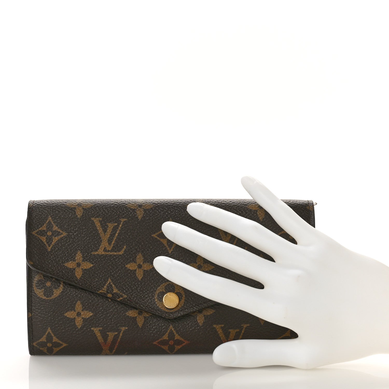 Louis Vuitton Monogram Sarah Wallet NM Coquelicot 2 of 13