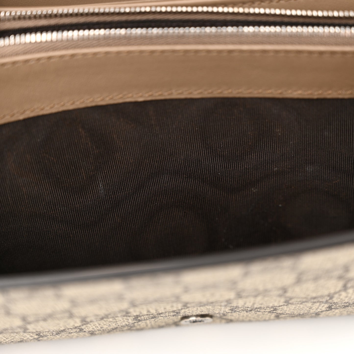 GG Supreme Monogram Mini Dionysus Chain Wallet Beige Taupe