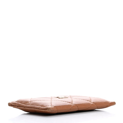 Chanel Lambskin Quilted Card Holder Brown 4 of 9