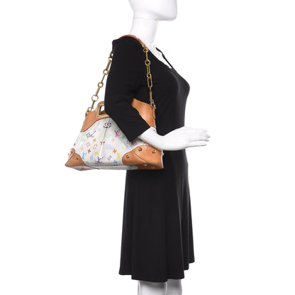 Louis Vuitton Monogram Multicolor Judy MM White 2 of 8