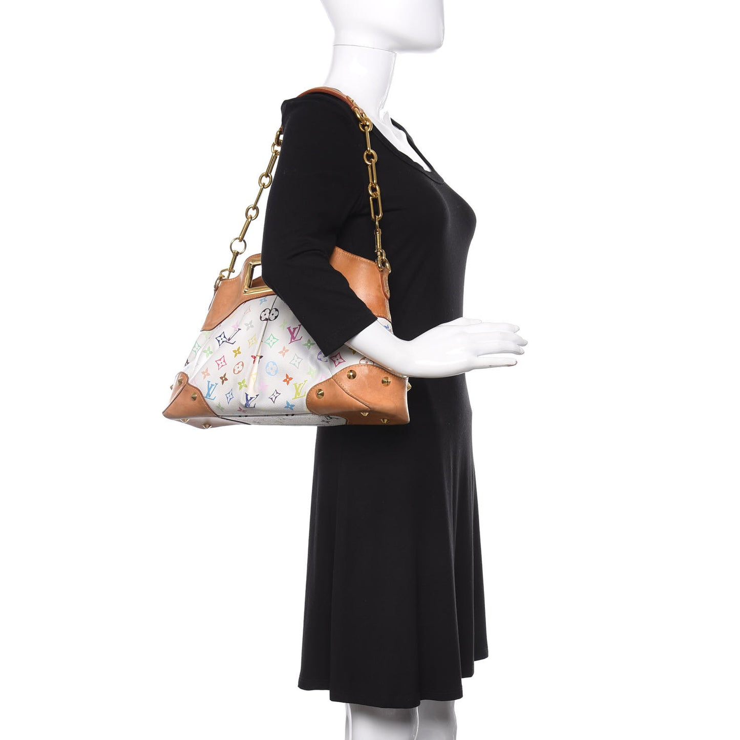 Monogram Multicolor Judy MM White
