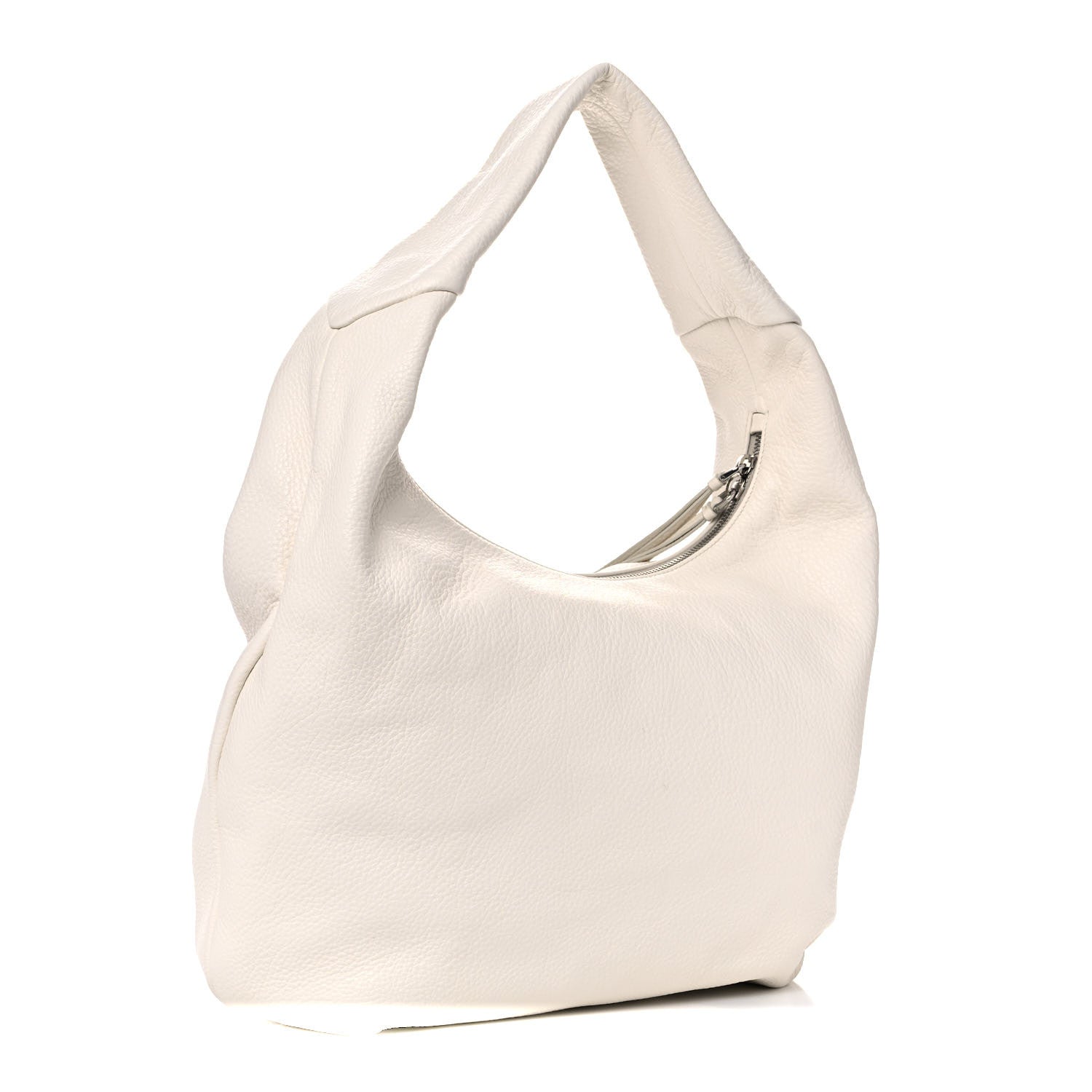 Prada Vitello Daino Hobo White 3 of 8
