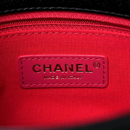 Chanel Shiny Caviar Quilted Small Chain Melody Flap Black 6 of 10