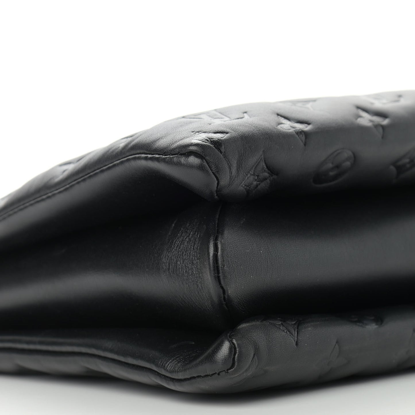Lambskin Embossed Monogram Coussin MM Black