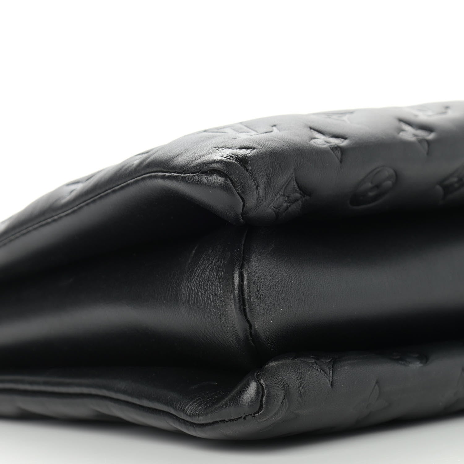 Louis Vuitton Lambskin Embossed Monogram Coussin MM Black 7 of 11