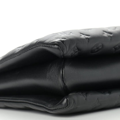 Louis Vuitton Lambskin Embossed Monogram Coussin MM Black 7 of 11
