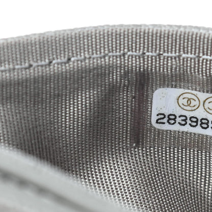 Chanel Caviar Quilted Boy Card Holder Grey 7 of 8