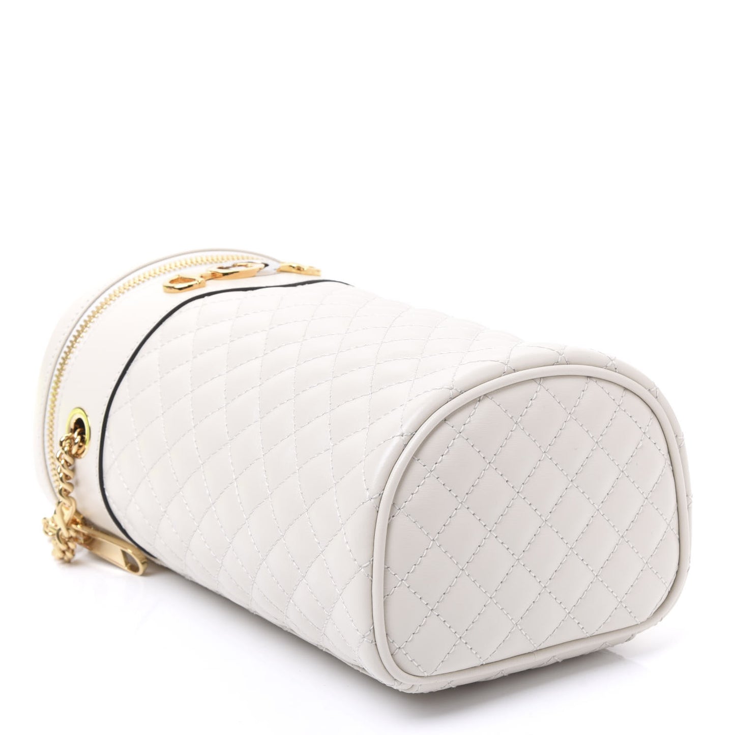 Calfskin Trapuntata Zumi Belt Bag Off White