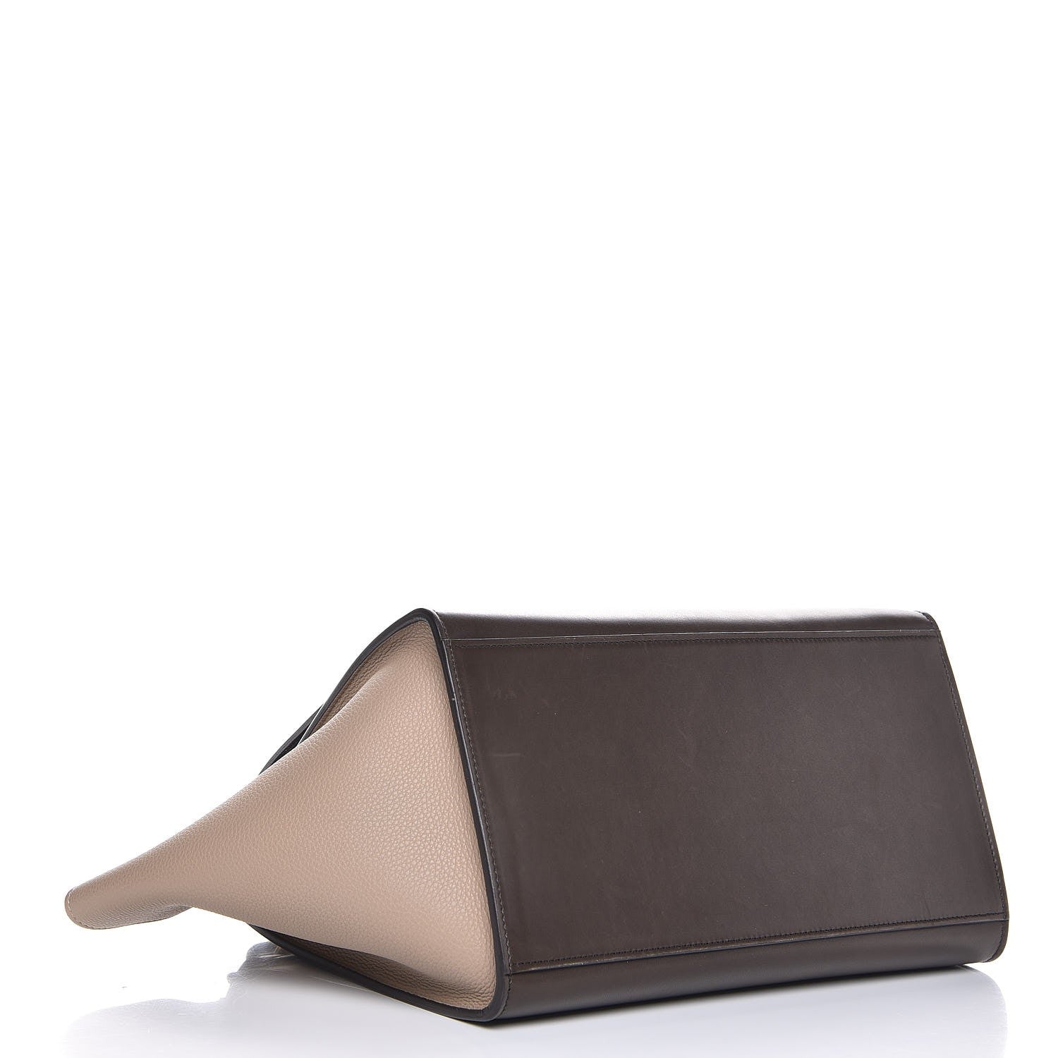 Celine Sleek Calfskin Tri-color Small Trapeze Wine 5 of 9