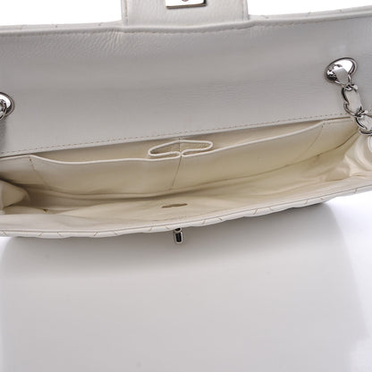 Chanel Caviar Quilted East West Flap White 5 of 8